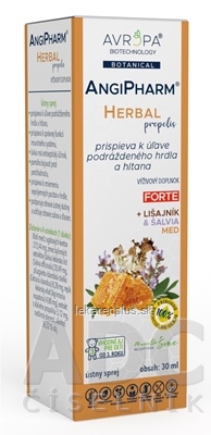 AVROPA AngiPharm Herbal Propolis ústny sprej 1x30 ml