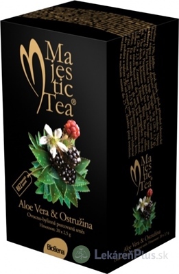 Biogena Majestic Tea Aloe Vera & Ostružina ovocno-bylinná zmes 20x2,5 g (50 g)