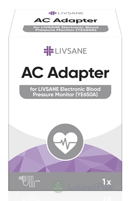 LIVSANE AC Napájací adaptér pre monitor krvného tlaku (tlakomer) (YE650A) 1x1 ks