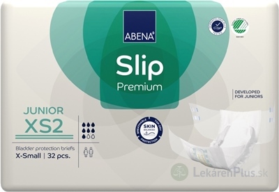 ABENA Slip Premium JUNIOR XS2 plienkové nohavičky, boky 40-60 cm, savosť 1500 ml 1x32 ks