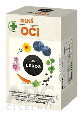 LEROS SILNÉ OČI nálevové vrecká (inov. 2021) 20x1,5 g (30 g)