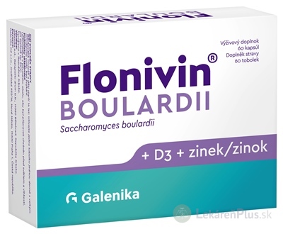 Flonivin BOULARDII cps (Saccharomyces boulardii + vitamín D3 + zinok) 1x60 ks