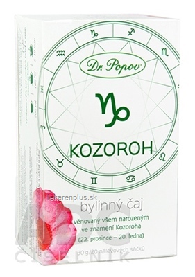 Dr. Popov Bylinný čaj KOZOROŽEC nálevové vrecúška 20x1,5 g (30 g)