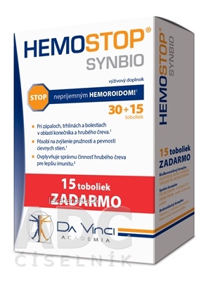 HEMOSTOP SYNBIO - DA VINCI cps 30+15 zadarmo (45 ks)