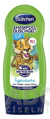 BUBCHEN KIDS ŠAMPÓN+GÉL 2v1 TIGER na sprchovanie 1x230 ml