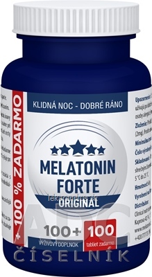 MELATONÍN FORTE ORIGINAL - Clinical tbl 100+100 zdarma (200 ks)