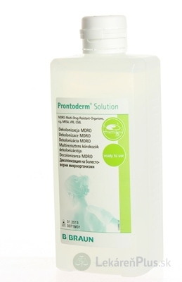 B.BRAUN PRONTODERM SOLUTION roztok, antimikrobiálna bariéra 1x500 ml