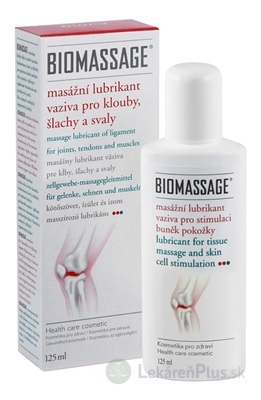 BIOMASSAGE masážny lubrikant väziva gél 1x125 ml