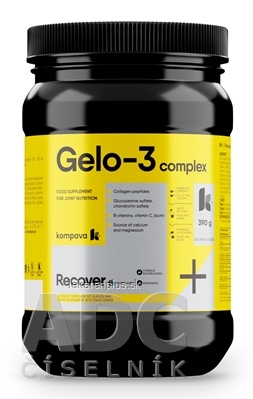 kompava GELO-3 complex prášok, príchuť broskyňa, 1x390 g