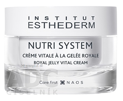 ESTHEDERM NUTRI SYSTEM ROYAL JELLY VITAL CREAM jemný výživný krém s obsahom materskej kašičky 1x50 ml