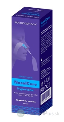 Slovakiapharm NasalCare Hypertonic hypertonický nosový sprej, 1x100 ml