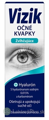 VIZIK Očné kvapky Zvlhčujúce hyalurón 1x10 ml