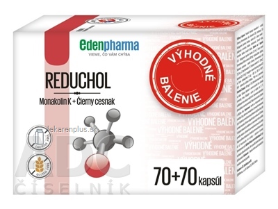 EDENPharma REDUCHOL cps (výhodné balenie) (70+70) (140 ks)