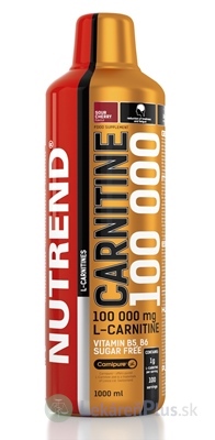 NUTREND CARNITINE 100 000 nápoj, príchuť višňa 1x1000 ml