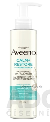 Aveeno CALM+RESTORE Nourishing oat cleanser čistiaci pleťový gél s ovsom 1x200 ml