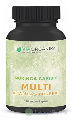 VIA ORGANIKA Moringa caribic MULTI VITAMIN-MINERAL cps 1x120 ks