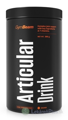 GymBeam Articular Drink orange, prášok na prípravu nápoja 1x390 g