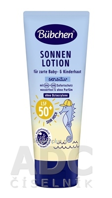 BUBCHEN BABY&KINDER LOTION OF50+ sensitiv loción na opaľovanie 1x100 ml