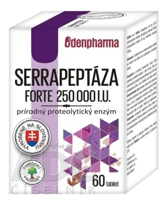 EDENPharma Serrapeptáza forte 250 000 I.U. tbl 1x60 ks