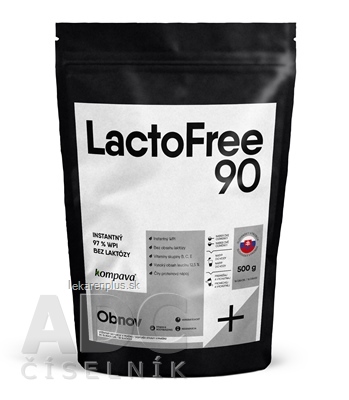 kompava LactoFree 90 prášok, príchuť čokoláda-banán, proteín 1x500 g