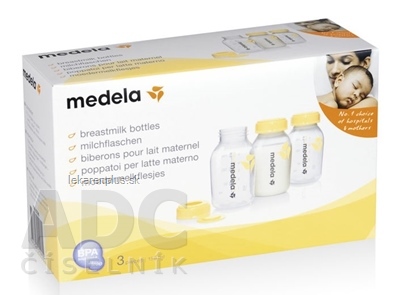 MEDELA Sada 3 fliaš (150 ml) na uskladnenie mlieka 1x3 ks