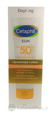 Daylong Cetaphil SUN Liposomale Lotion SPF50+ lipozomálne telové mlieko s ochranným faktorom 1x200 ml