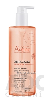 AVENE XERACALM NUTRITION Umývací gél pre suchú citlivú pokožku 1x500 ml