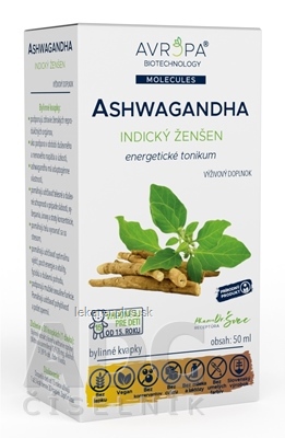 AVROPA Ashwagandha bylinné kvapky 1x50 ml