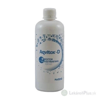 Aqvitox-D roztok na ošetrenie rán 1x500 ml