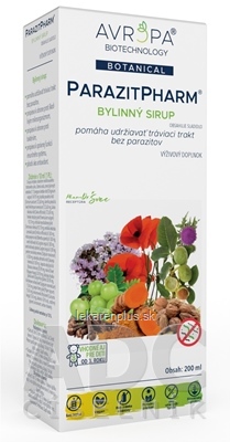 AVROPA ParazitPharm bylinný sirup 1x200 ml