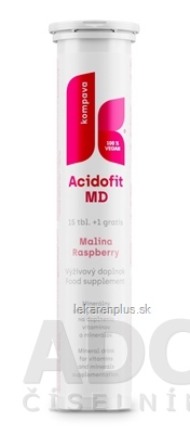 kompava ACIDOFIT MD MALINA tbl eff (15+1 grátis) 1x16 ks