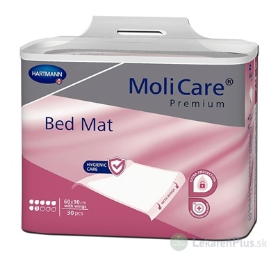 MoliCare Premium Bed Mat 7 kvapiek 60x90 cm wings absorpčné podložky s krídelkami 1x30 ks