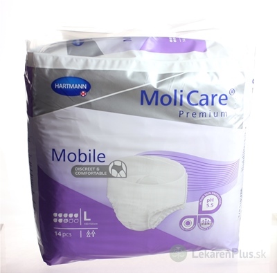 MoliCare Premium Mobile 8 kvapiek L fialové, plienkové nohavičky naťahovacie, 1x14 ks