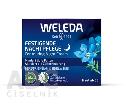 WELEDA Liftingový Nočný krém modrý horec a plesnivec alpínsky 1x40 ml