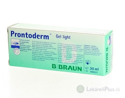 B.BRAUN PRONTODERM GEL LIGHT gél, antimikrobiálna bariéra 1x30 ml