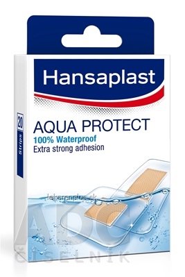 Hansaplast AQUA PROTECT náplasť, stripy 1x20 ks