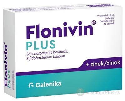 Flonivin PLUS cps (Saccharomyces + Bifidobacterium + zinok) 1x30 ks