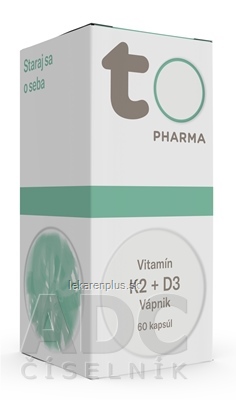 TOTO Vitamín K2 + D3, Vápnik cps 1x60 ks