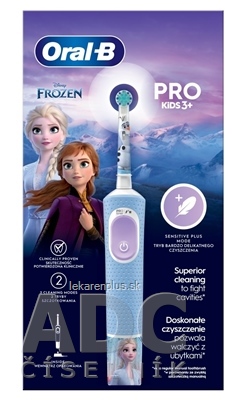 Oral-B PRO KIDS 3+ FROZEN elektrická detská zubná kefka, sensitivity plus 1x1 ks