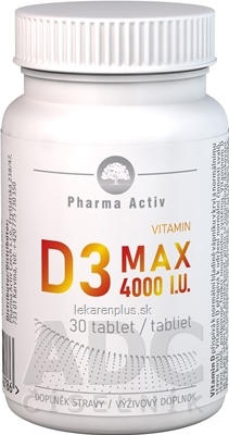 Pharma Activ Vitamin D3 MAX 4000 I.U. tbl 1x30 ks