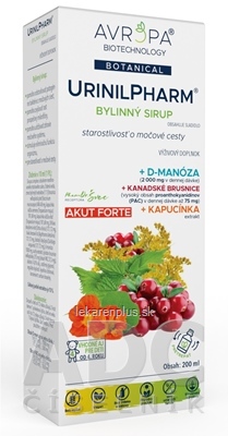 AVROPA UrinilPharm bylinný sirup 1x200 ml