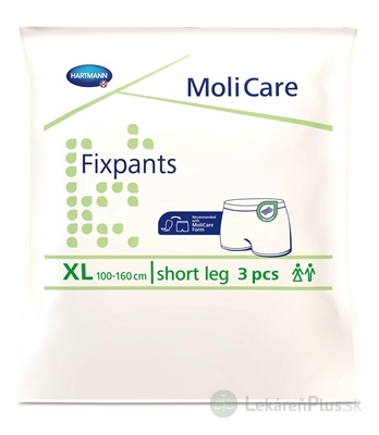 MoliCare Fixpants short leg XL fixačné nohavičky (100-160 cm) (inov.2017) 1x3 ks