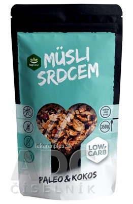 topnatur Müsli srdcom LOW CARB PALEO & Kokos 1x350 g