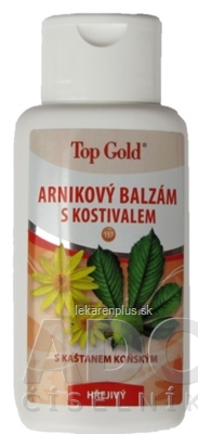 TOP GOLD Arnikový balzam s kostihojom hrejivý 1x200 ml