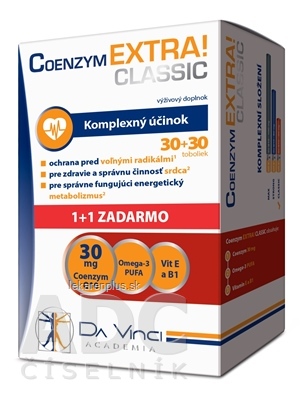 COENZYM EXTRA CLASSIC 30MG - DA VINCI cps 30+30 zadarmo (60 ks)