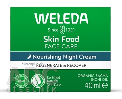 WELEDA Skin Food Nourishing Night Cream nočný pleťový krém, vyživuje a hydratuje  1x40 ml