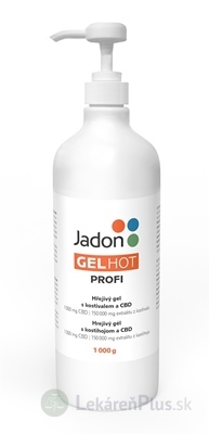 Jadon GEL HOT Profi hrejivý gél s kostihojom a CBD 1x1000 g