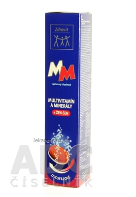 Zdrovit MULTIVITAMÍN + MINERÁLY + ŽEN-ŠEN tbl eff (šumivé tablety) 1x24 ks