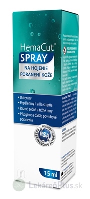 HemaCut SPRAY sprej na hojenie poranení kože 1x15 ml