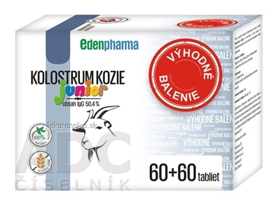 EDENPharma KOLOSTRUM KOZIE Junior (Výhodné bal.) tbl 2x60 ks